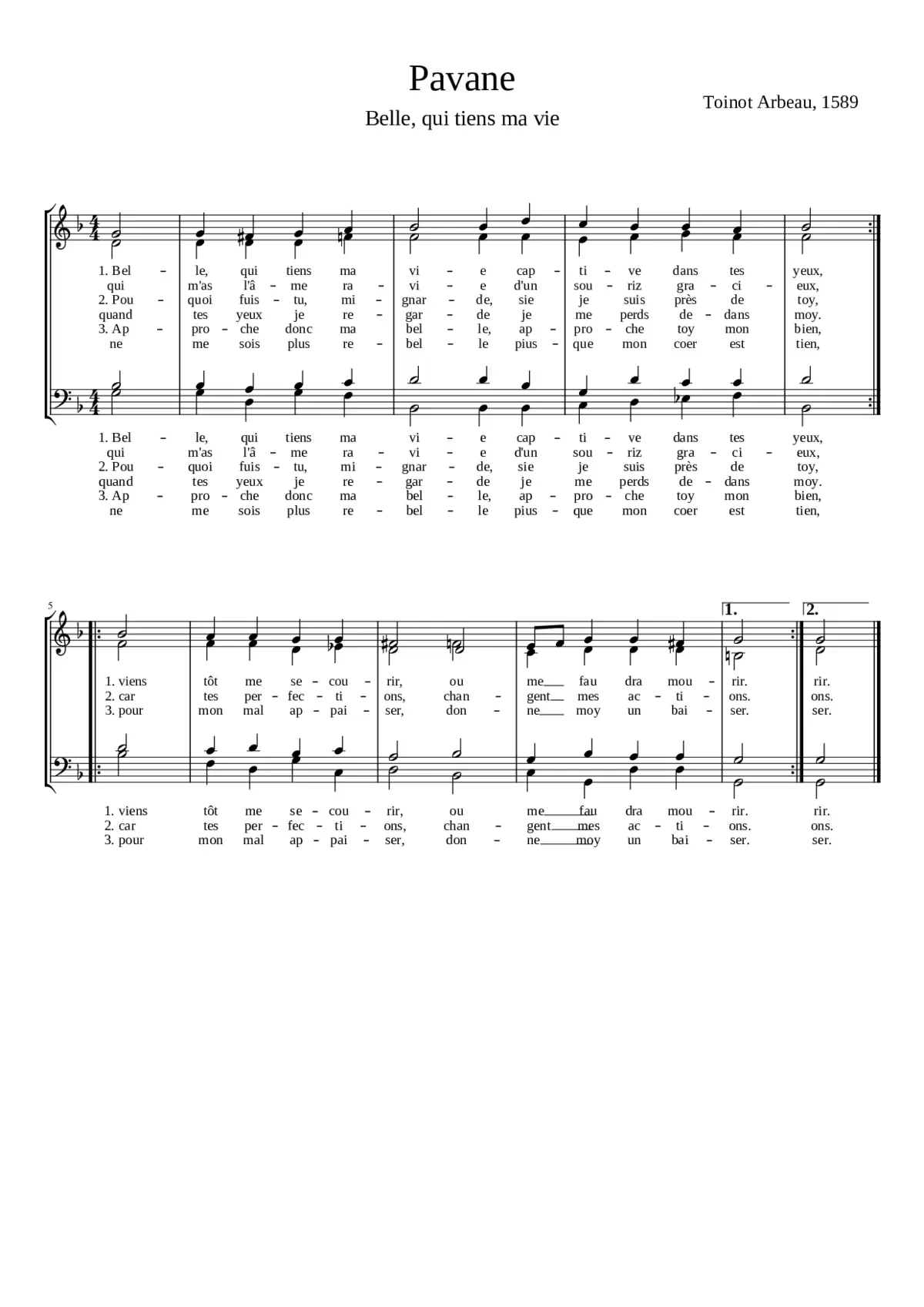 Pavane - Page 1