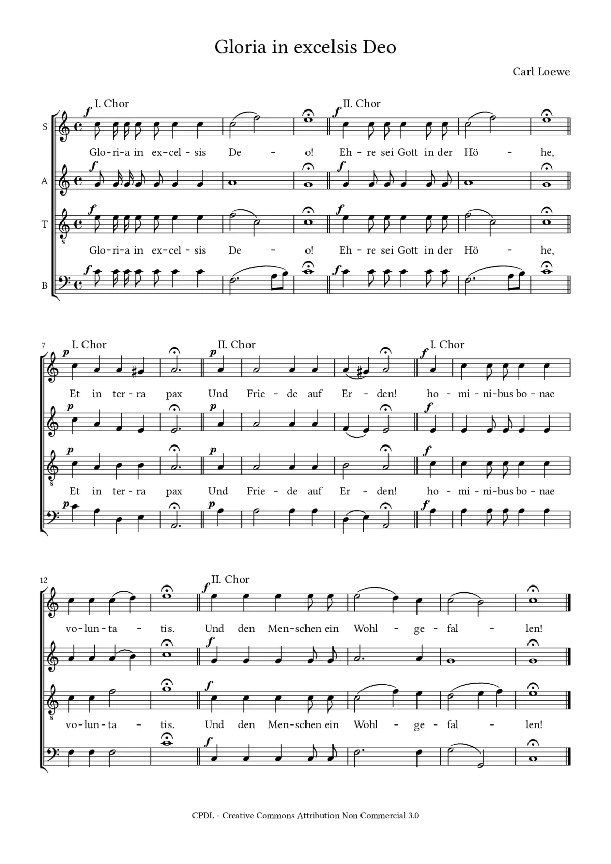 Gloria in excelsis Deo - Page 1