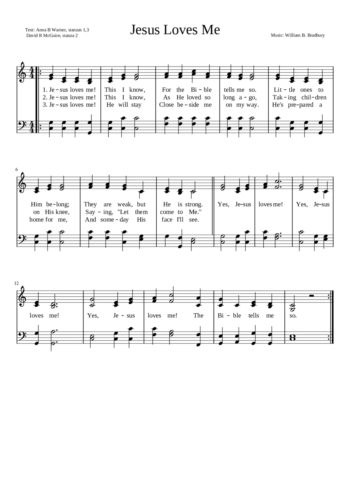 Jesus Loves Me - Page 1