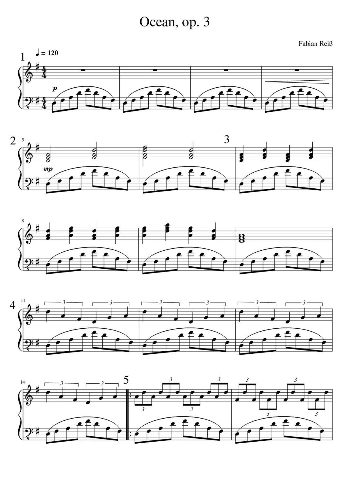 Ocean op. 3 - Page 1