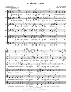 In Meeres Mitten, Op. 91, No. 6
