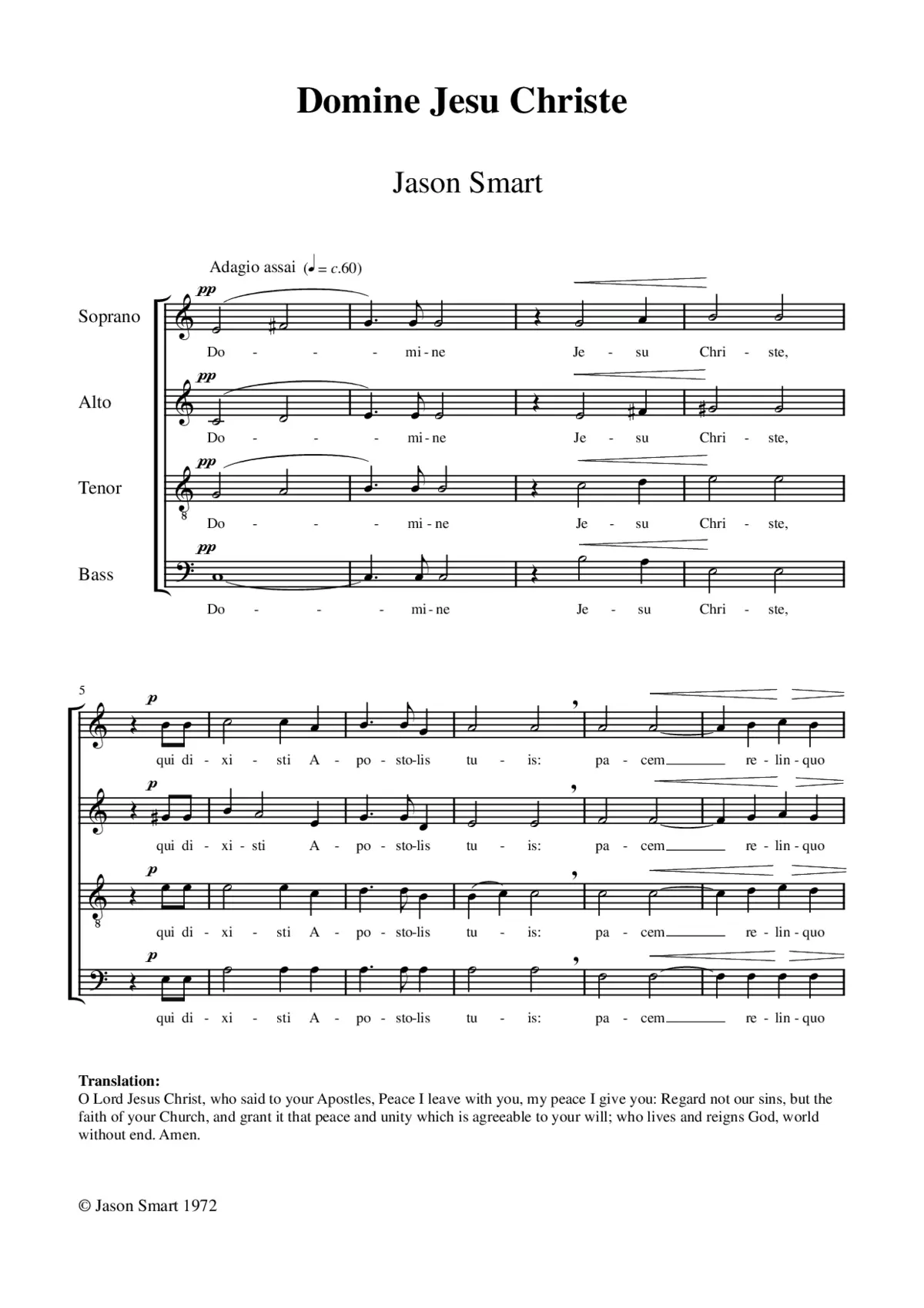 Domine Jesu Christe - Page 1