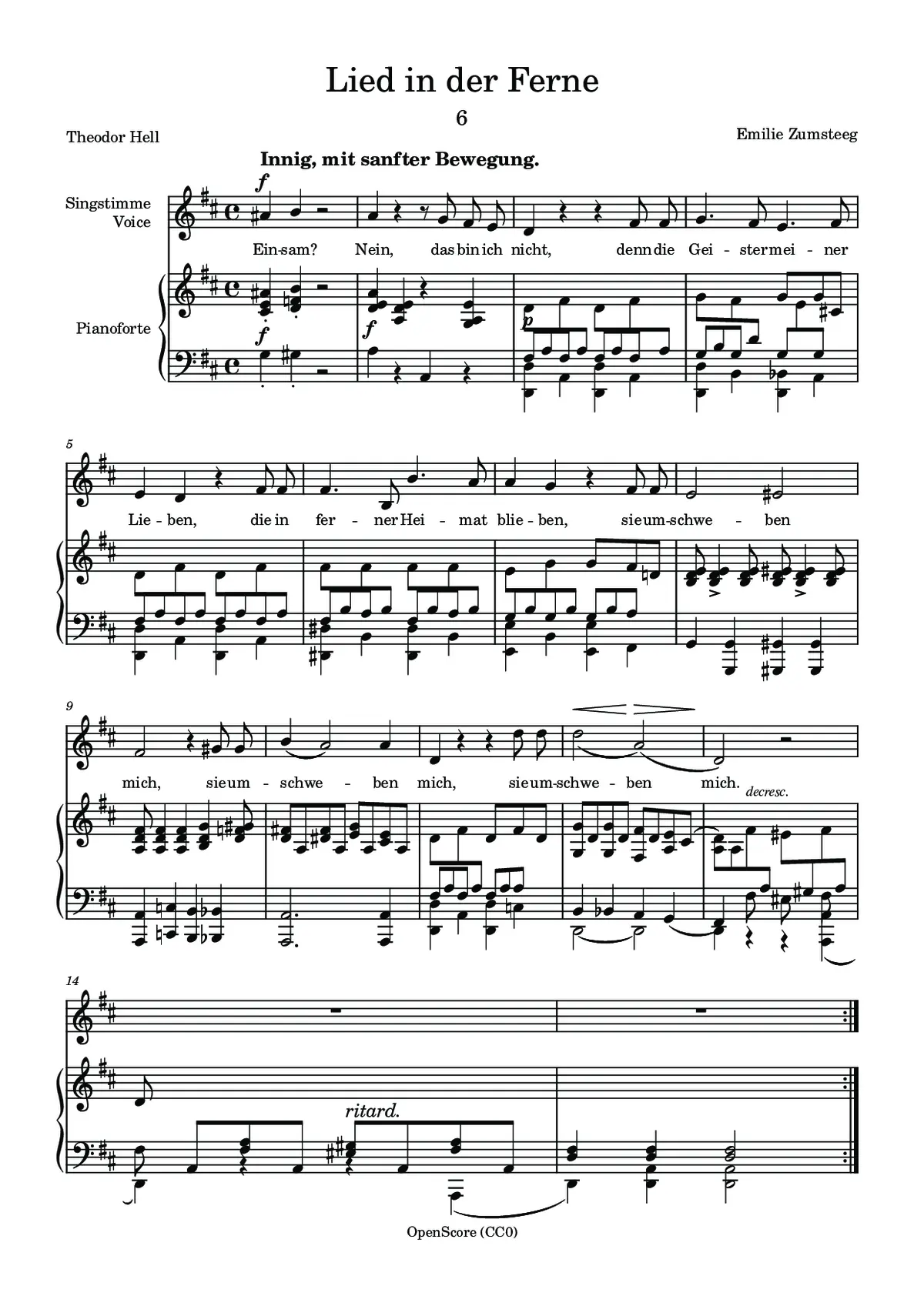 Lied in der Ferne - Page 1