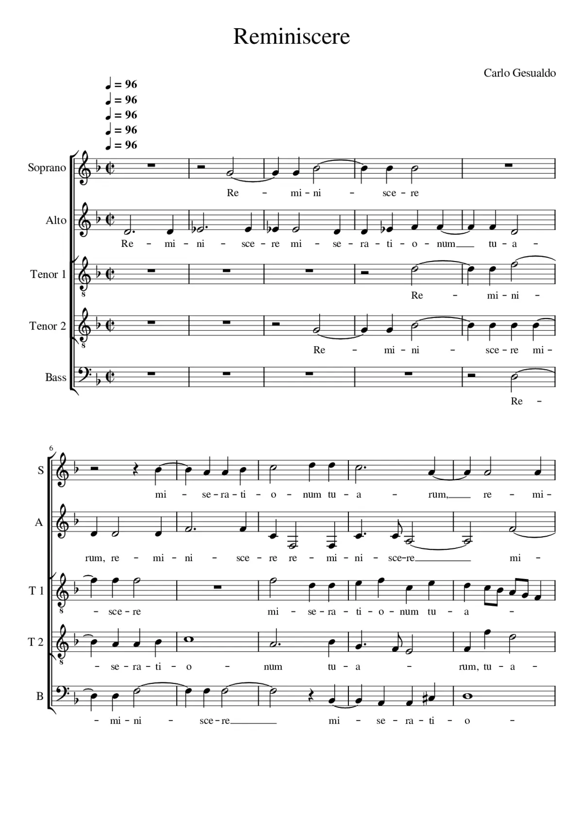 Reminiscere - Page 1