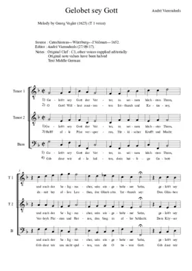 Gelobet sey Gott der Vatter