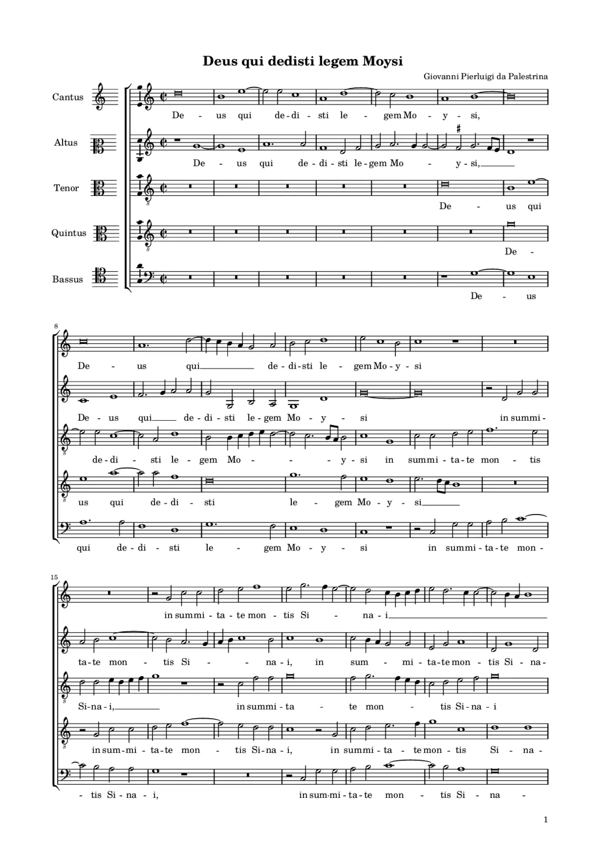 Deus qui dedisti legem Moysi - Page 1