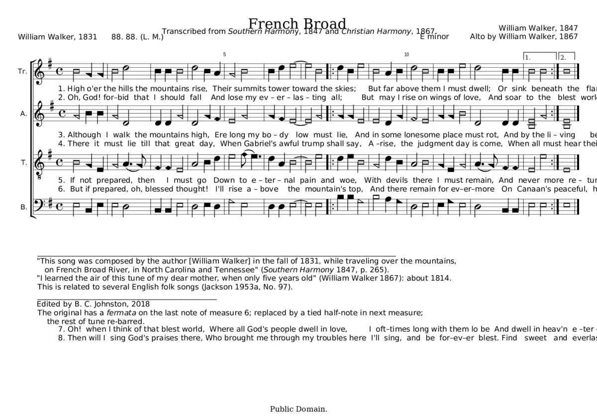 French Broad - William Walker - Page 1