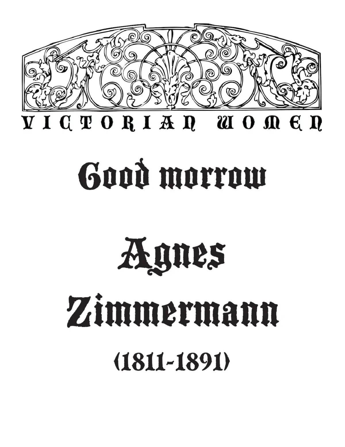 Good morrow - Page 1