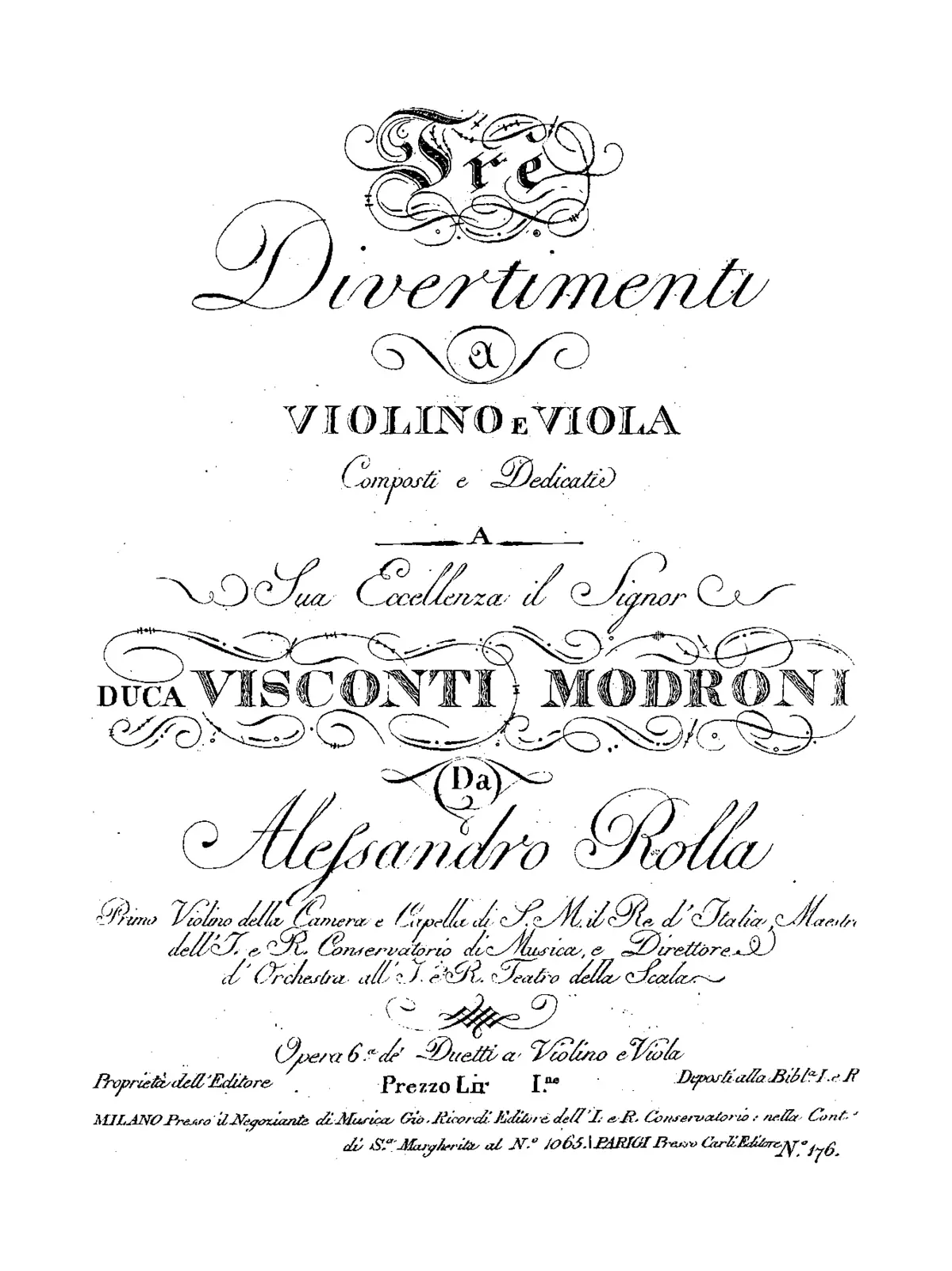 3 Divertimenti for Violin and Viola - Page 1