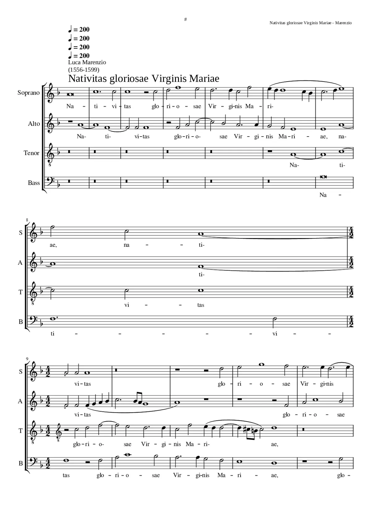 Nativitas gloriosae Virginis Mariae - Page 1