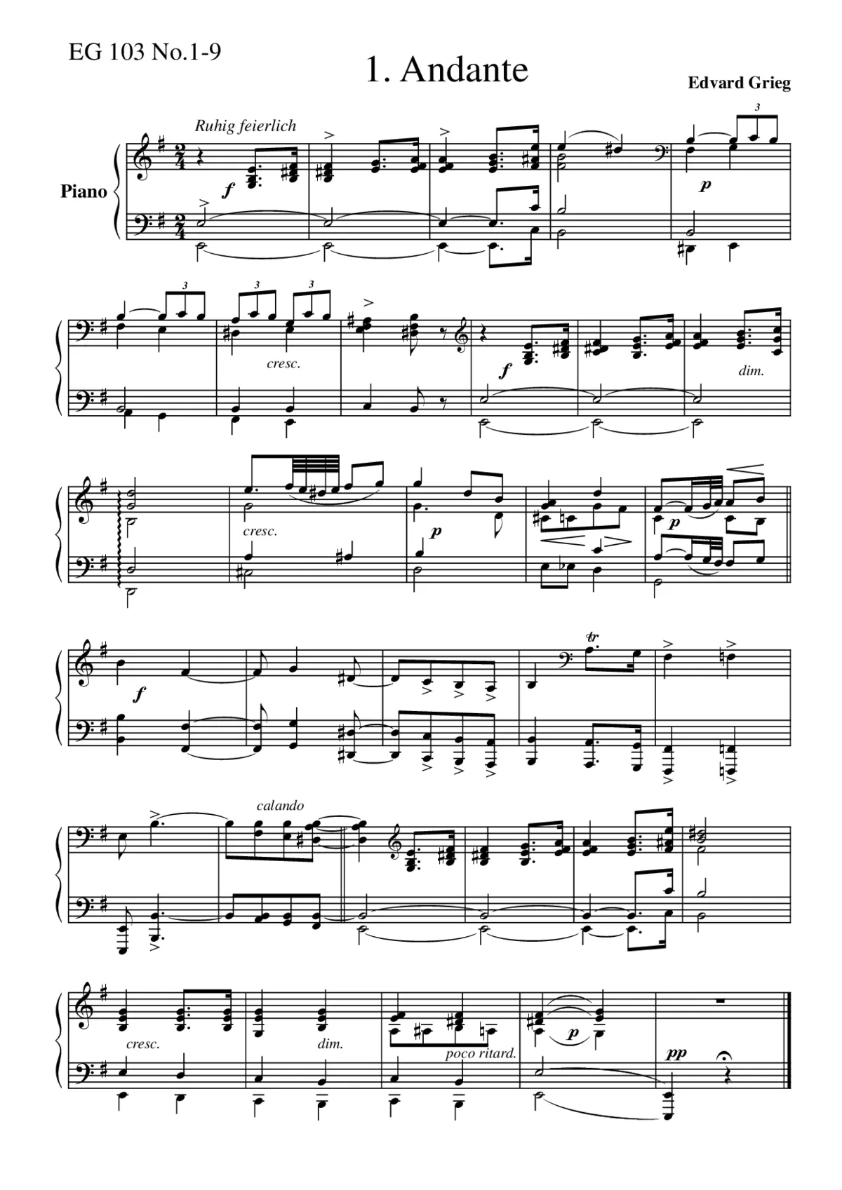 9 Children's Pieces - Page 1