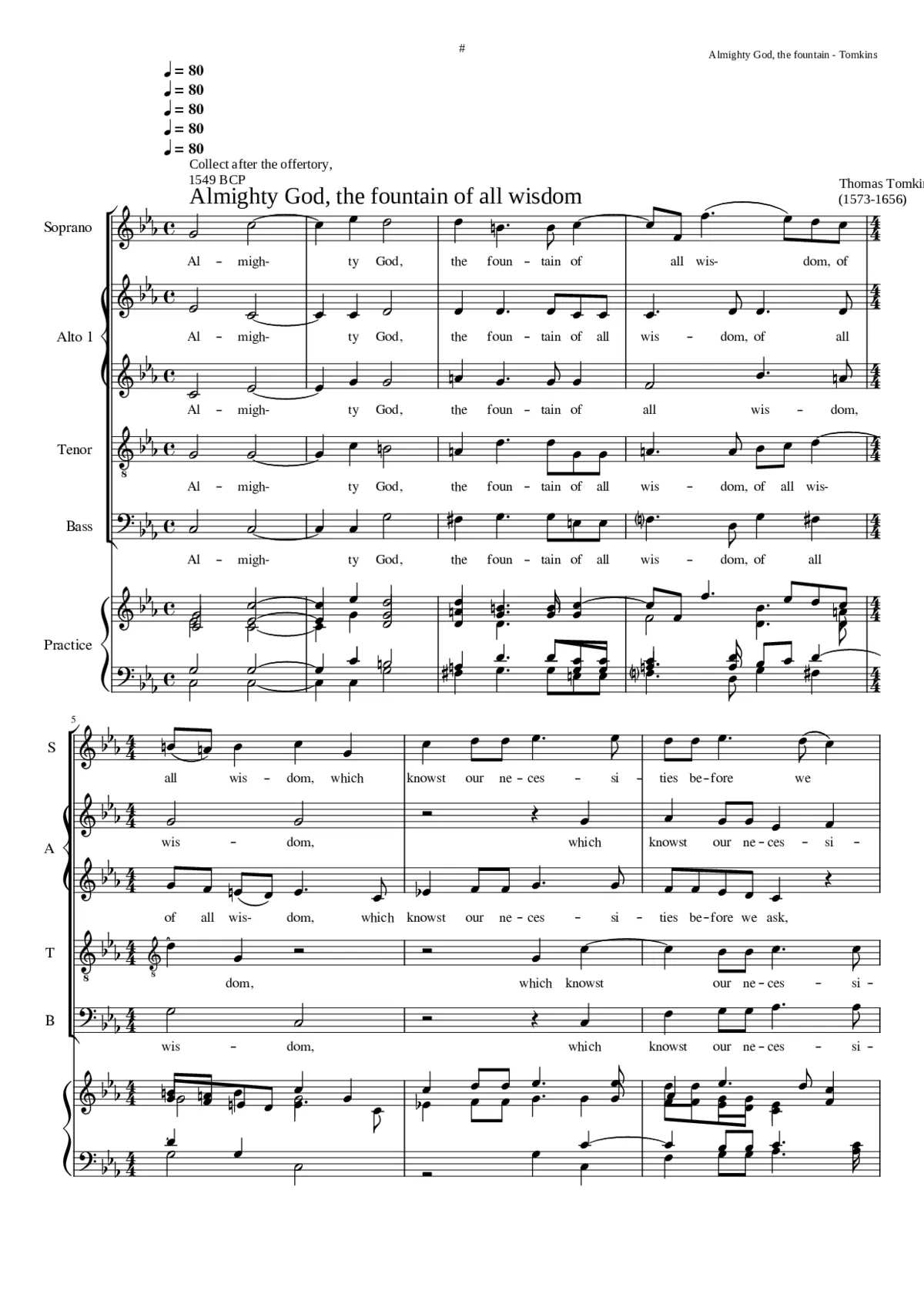 Almighty God the fountain of all wisdom - Page 1