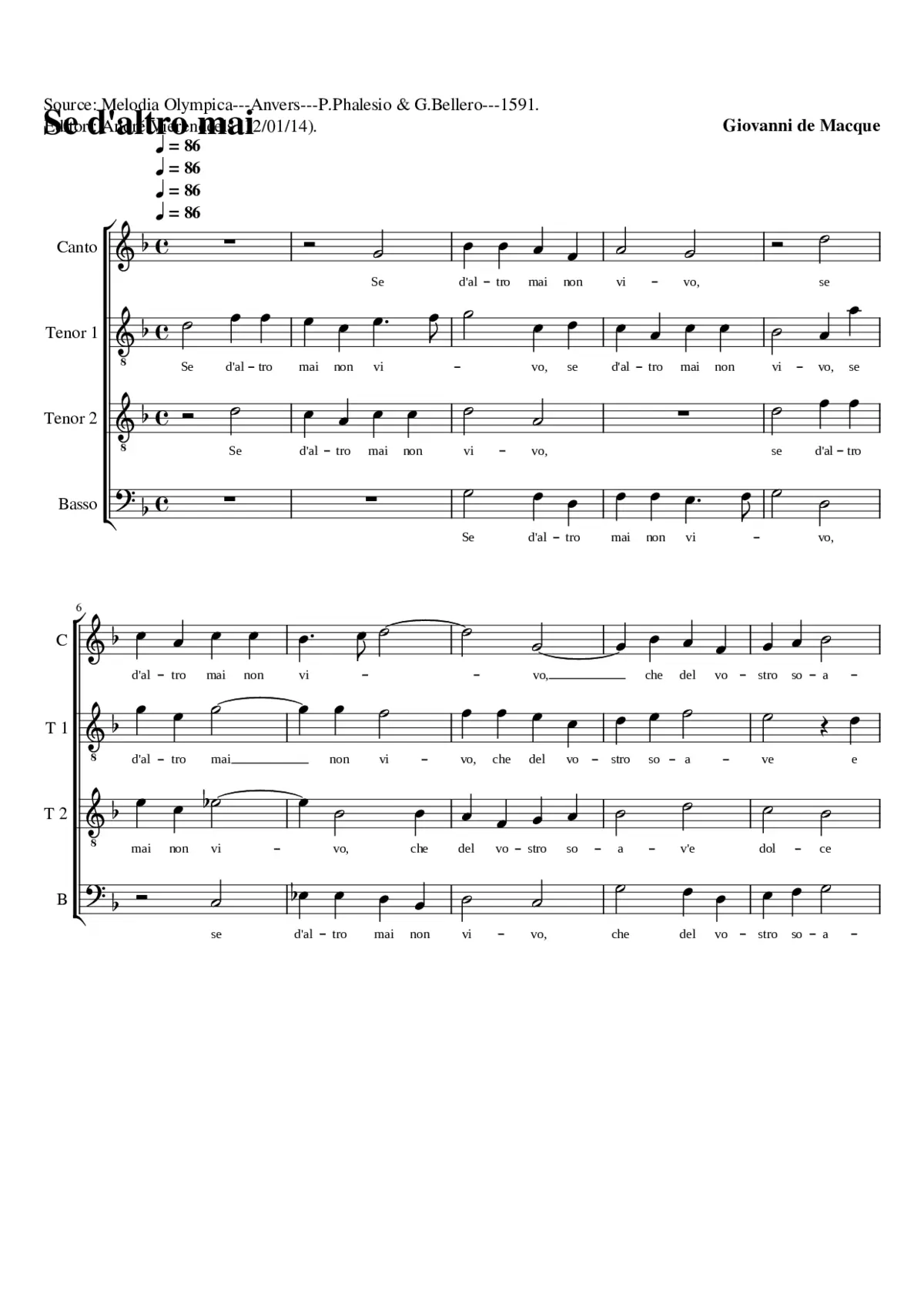 Se d/' altro mai - Page 1