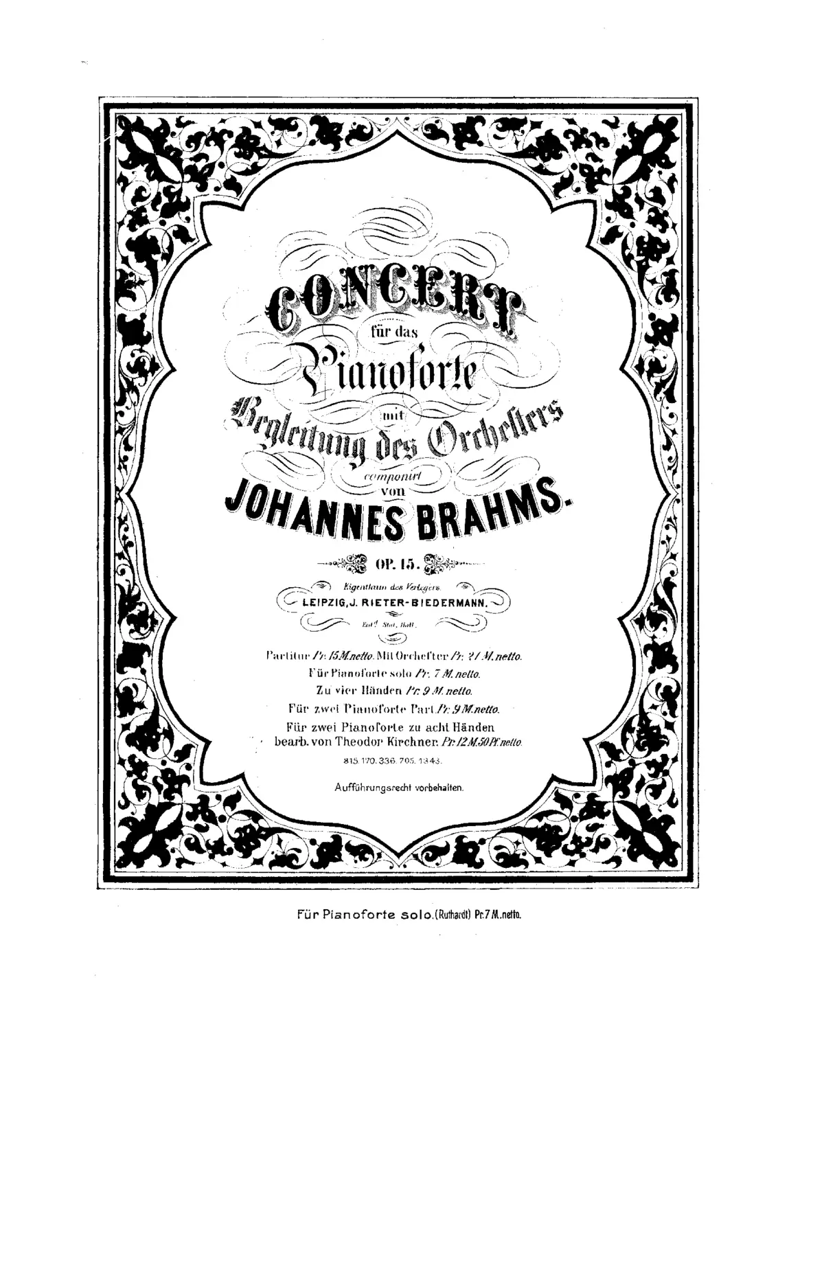 Piano Concerto No.1 in D minor - Page 1