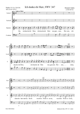 Ich danke dir Herr, SWV 347