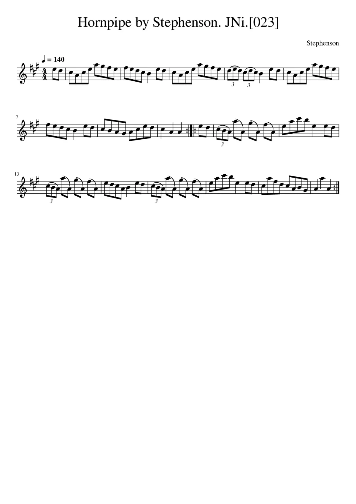 Hornpipe by Stephenson. JNi.[023] - Page 1