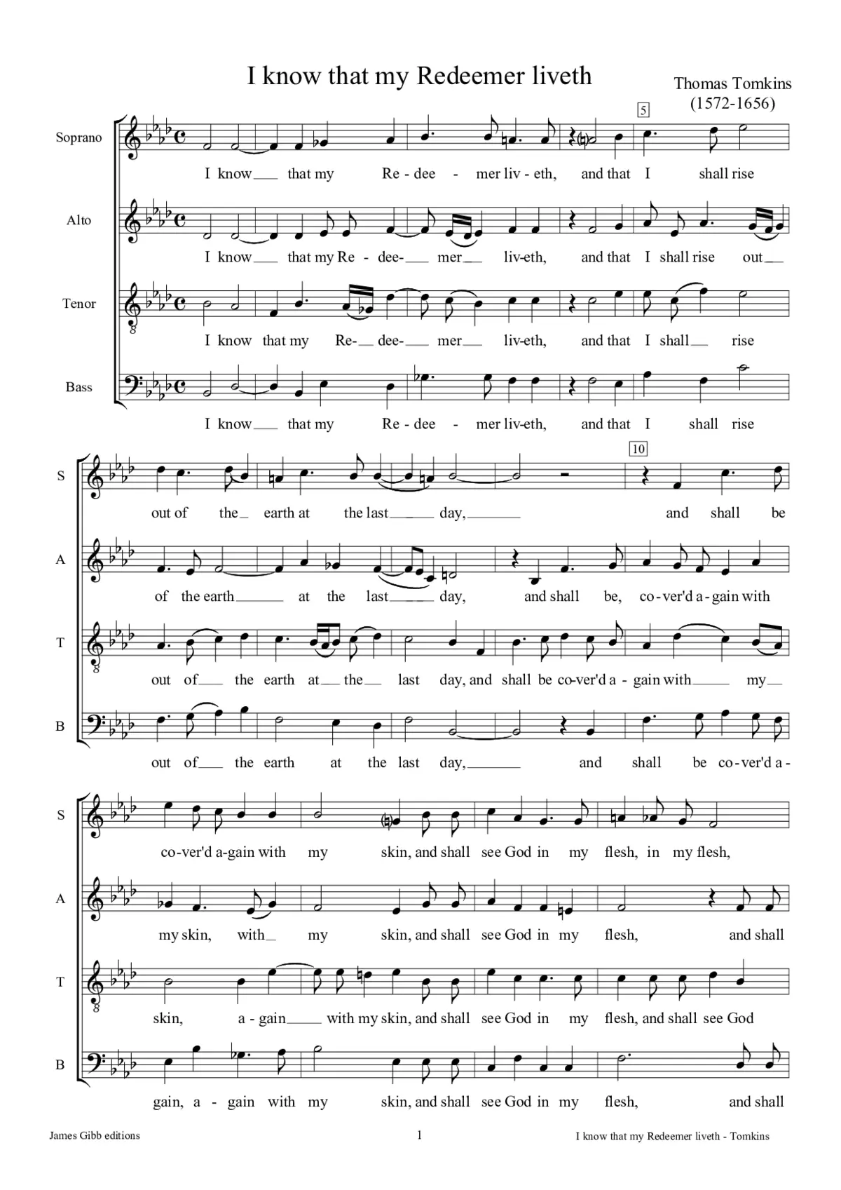 I know that my Redeemer liveth - Page 1