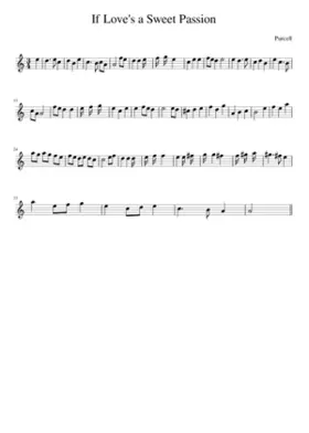 If Love's a Sweet Passion