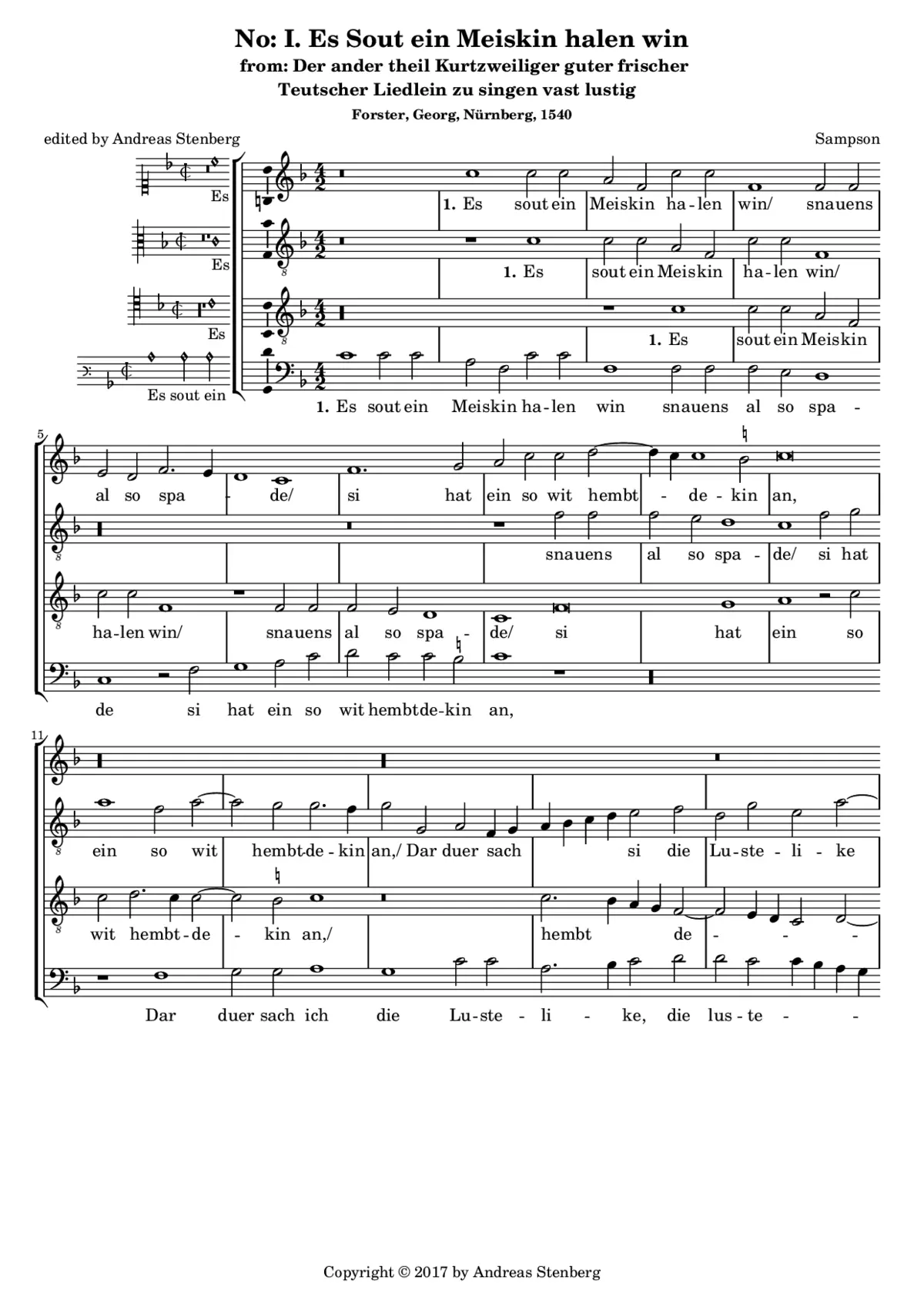 Es sout ein meiskin - Page 1