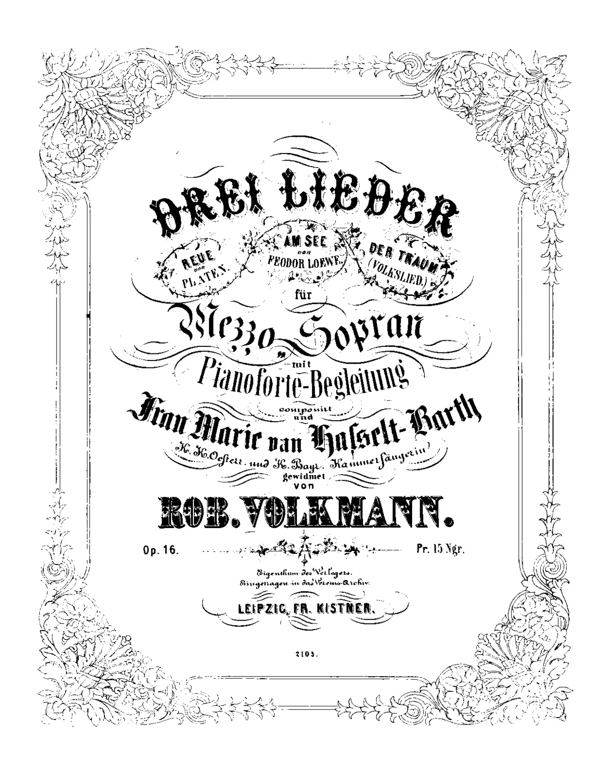 3 Lieder - Page 1