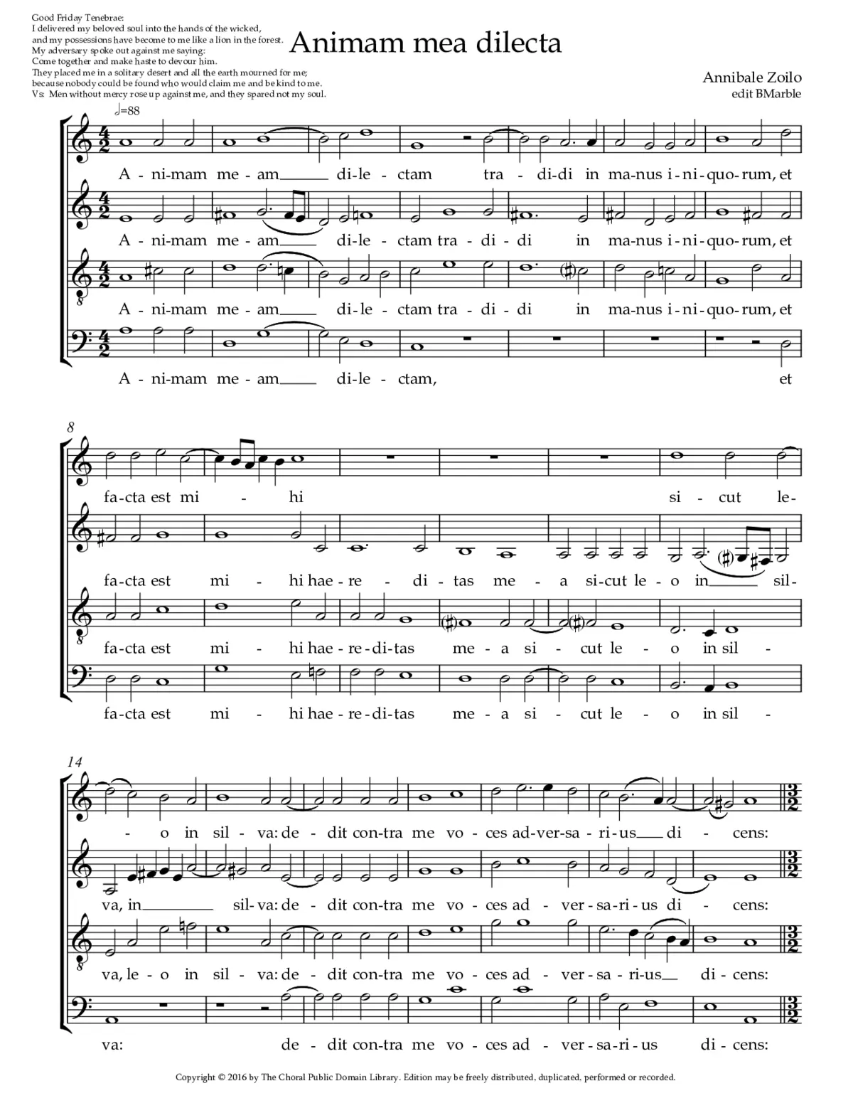Animam meam dilectam - Page 1