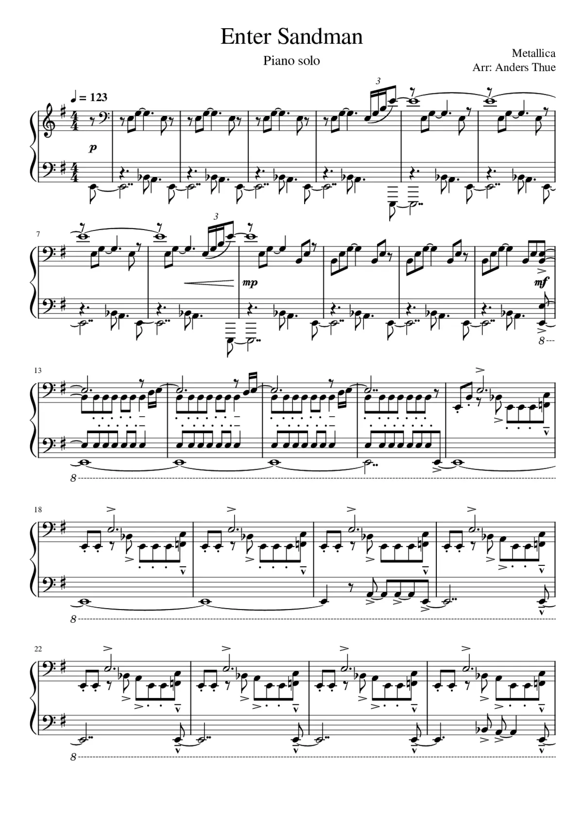 enter sandman - Page 1