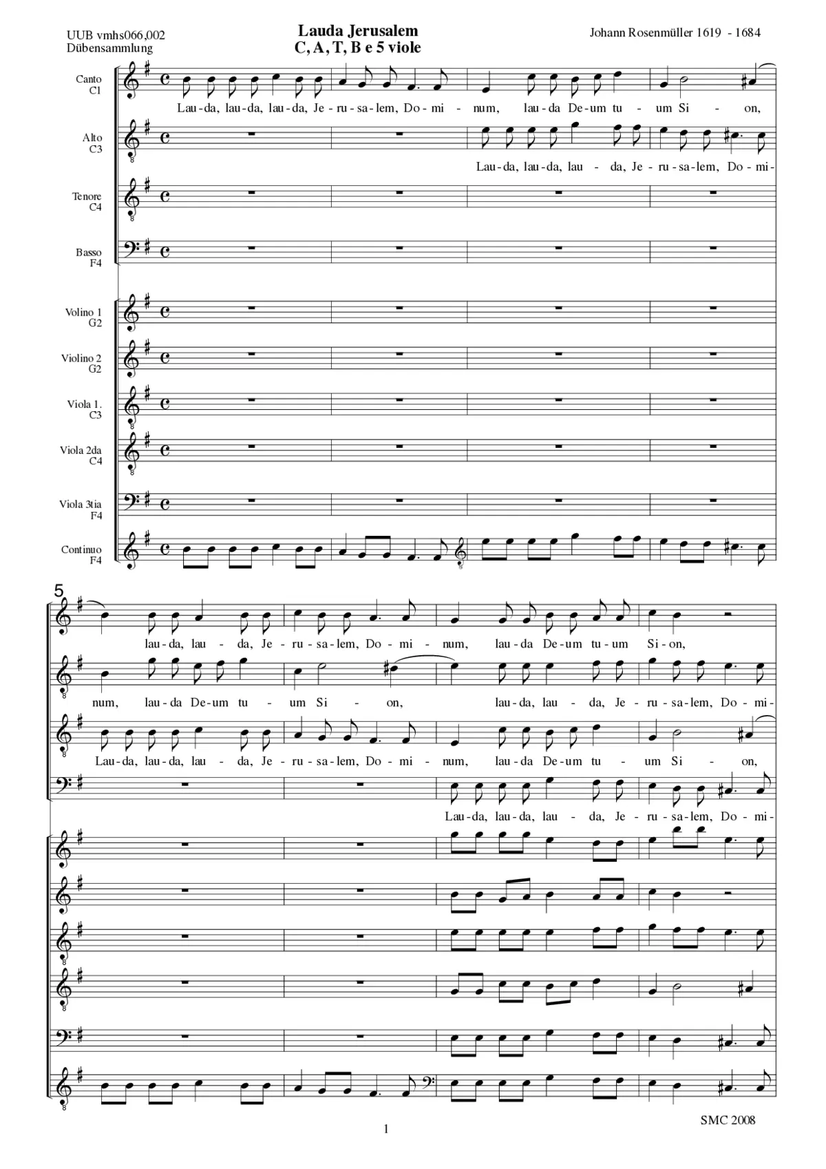 Lauda Jerusalem - Page 1