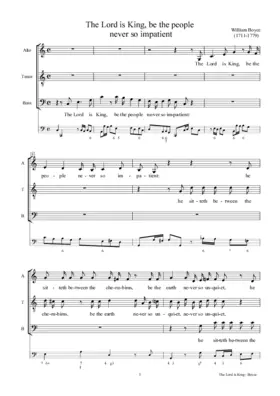 The Lord is king, be the people never so impatient