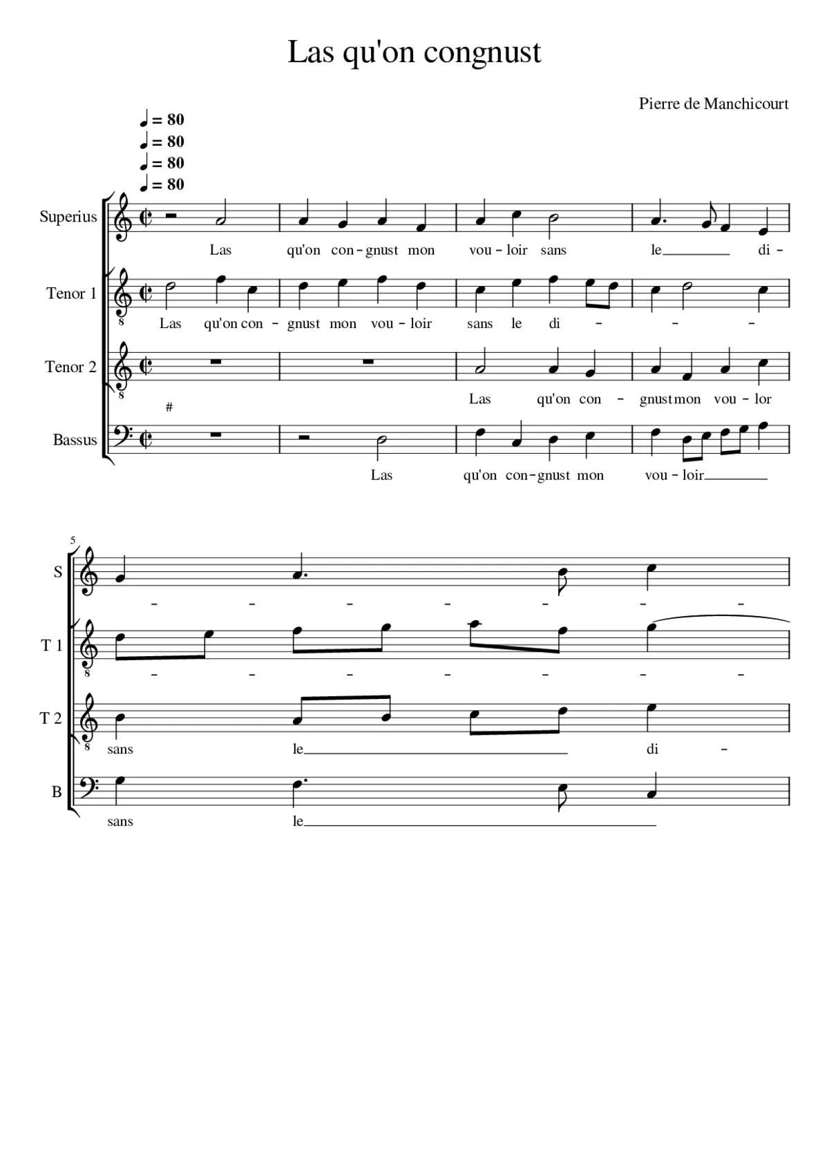 Las qu'on congnust - Page 1