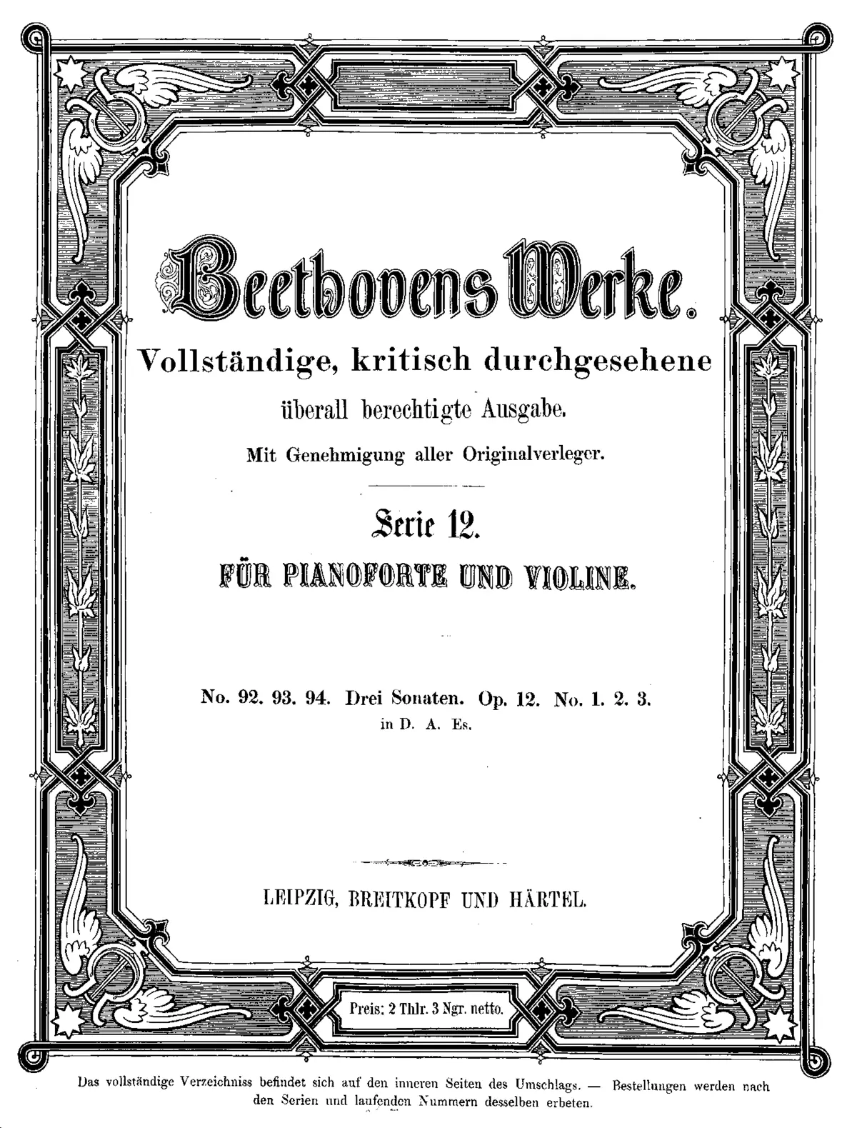 Violin Sonata No.1 in D major - Page 1
