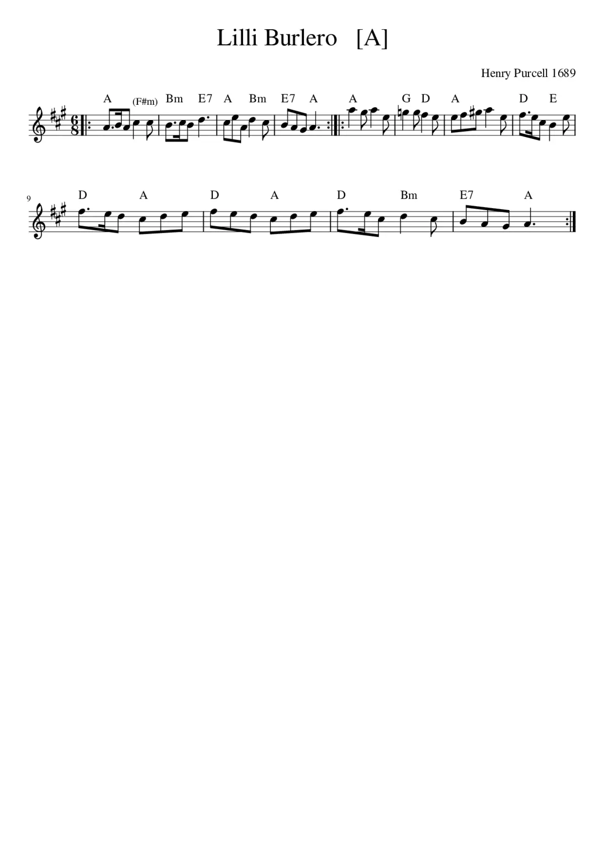 Lilli Burlero - Page 1