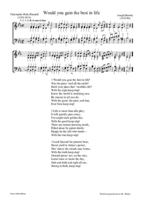 Would you gain the best in life