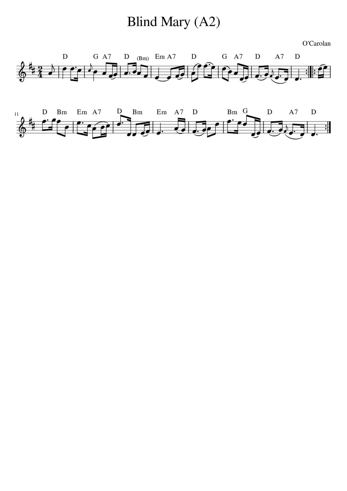 Blind Mary - Page 1