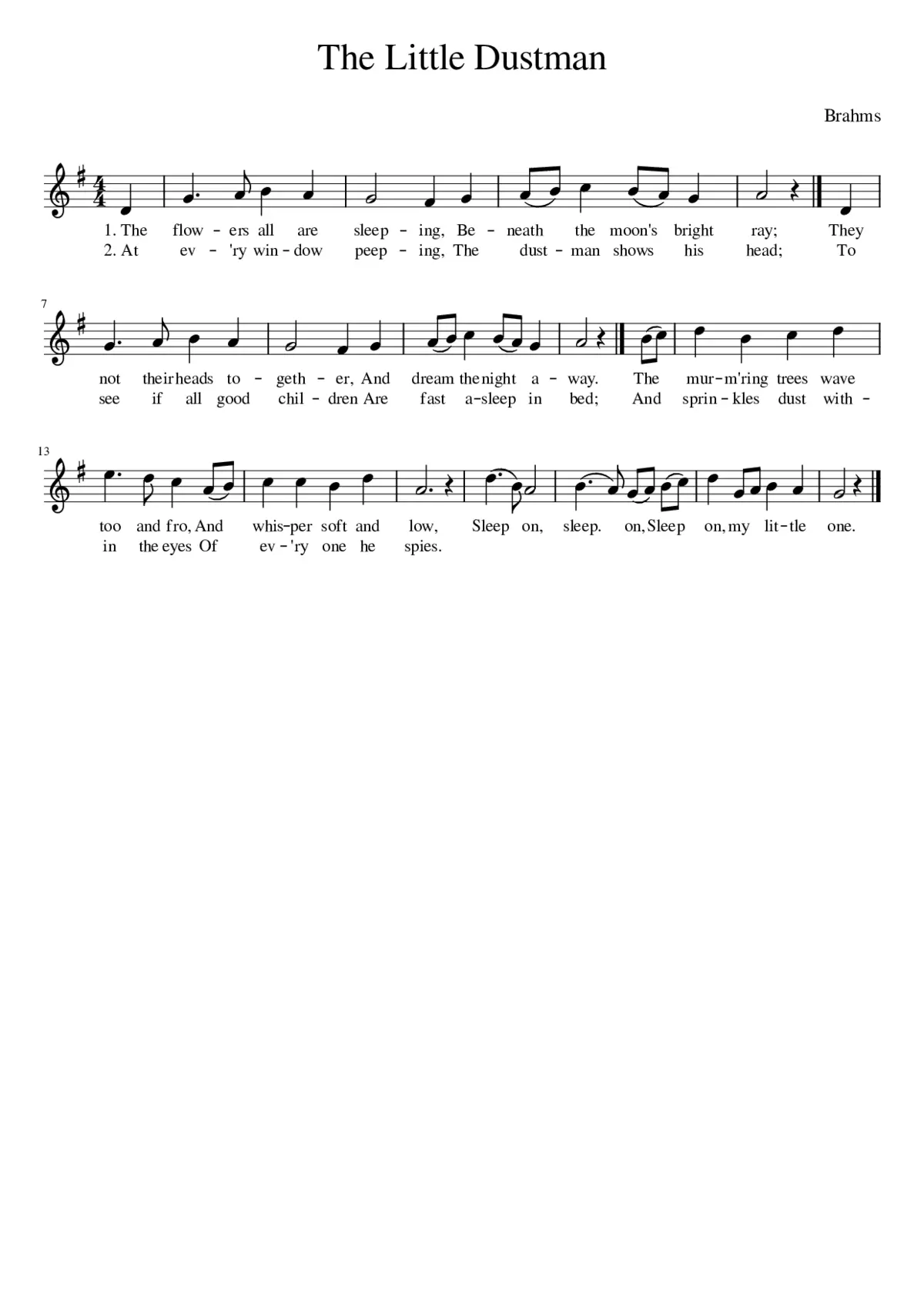 The Little Dustman - Page 1