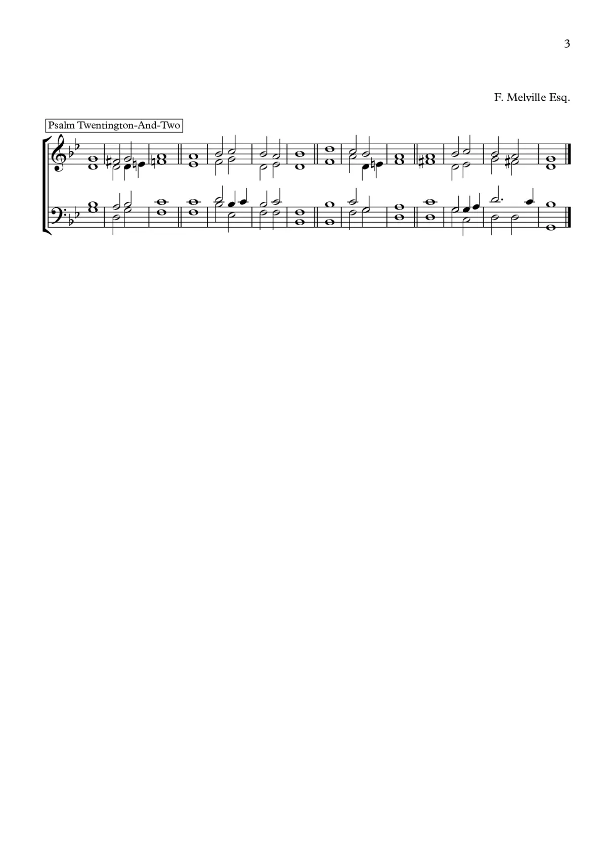 Double Chant in G Minor - Page 1