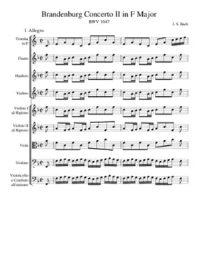 Brandenburg Concerto No.2 in F major BWV 1047