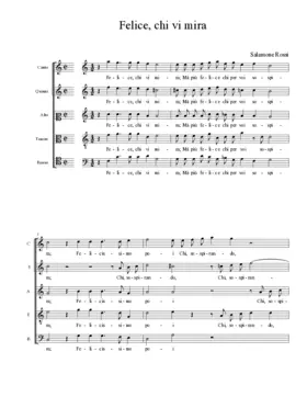 Felice, chi vi mira