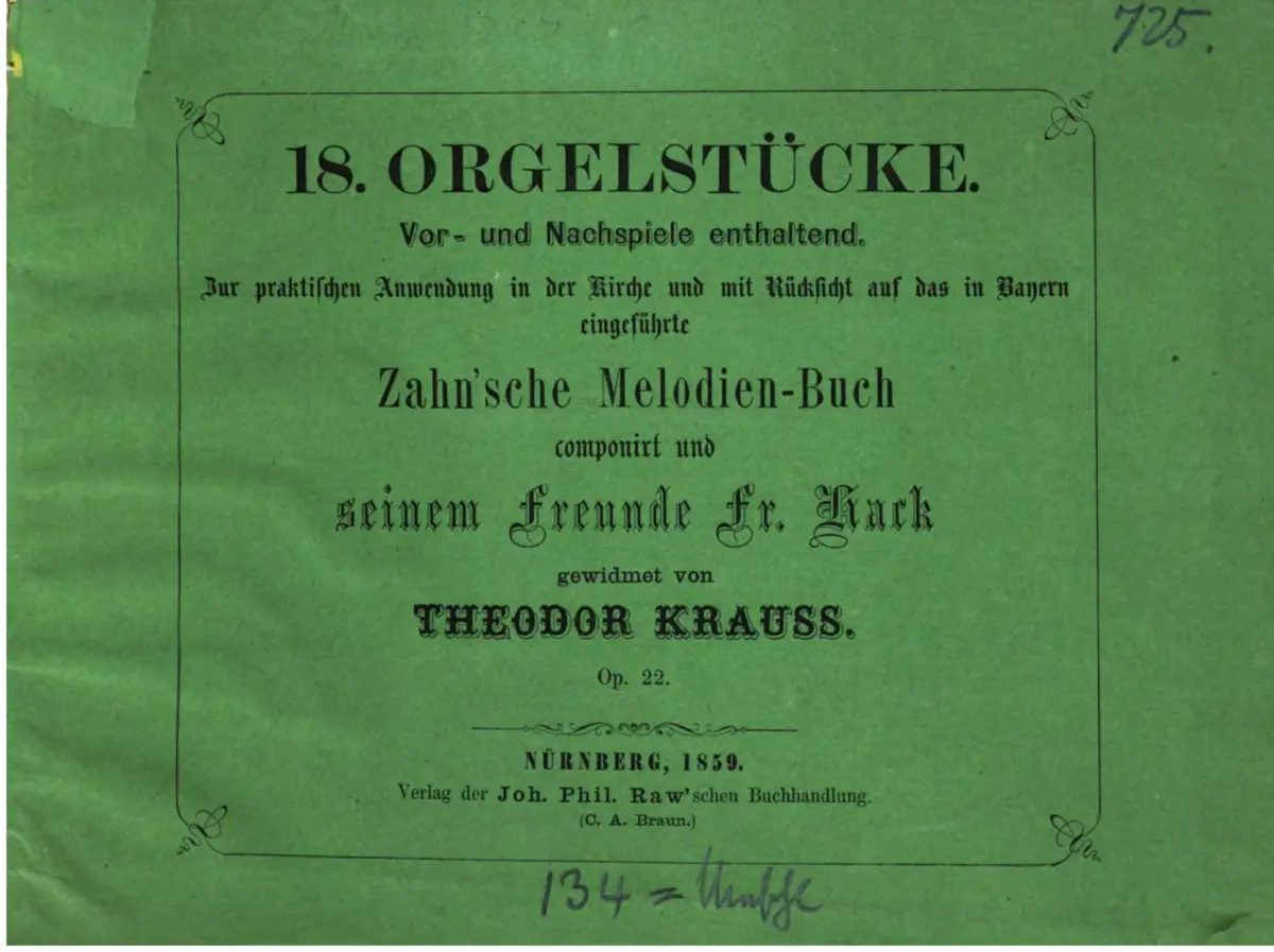 18 Orgelstücke - Page 1