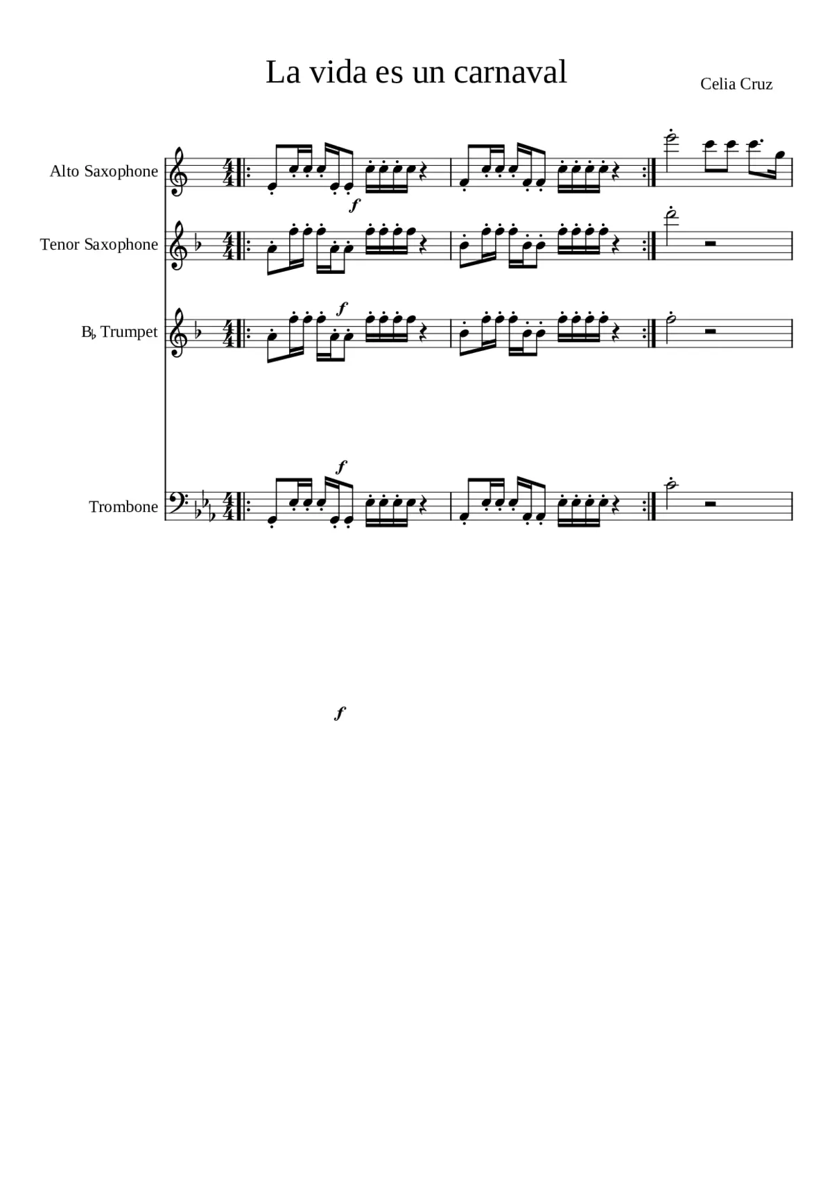 la vida es un carnaval - Page 1