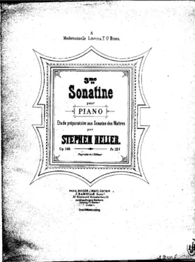 Piano Sonatina No.3, Op.149
