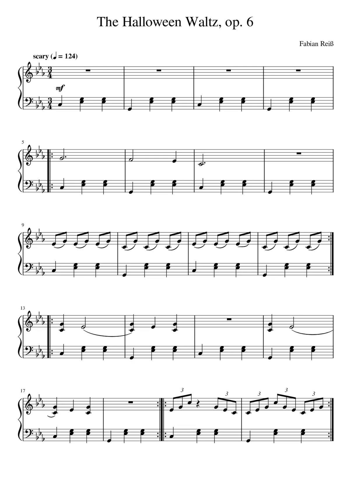 The Halloween Waltz op. 6 - Page 1