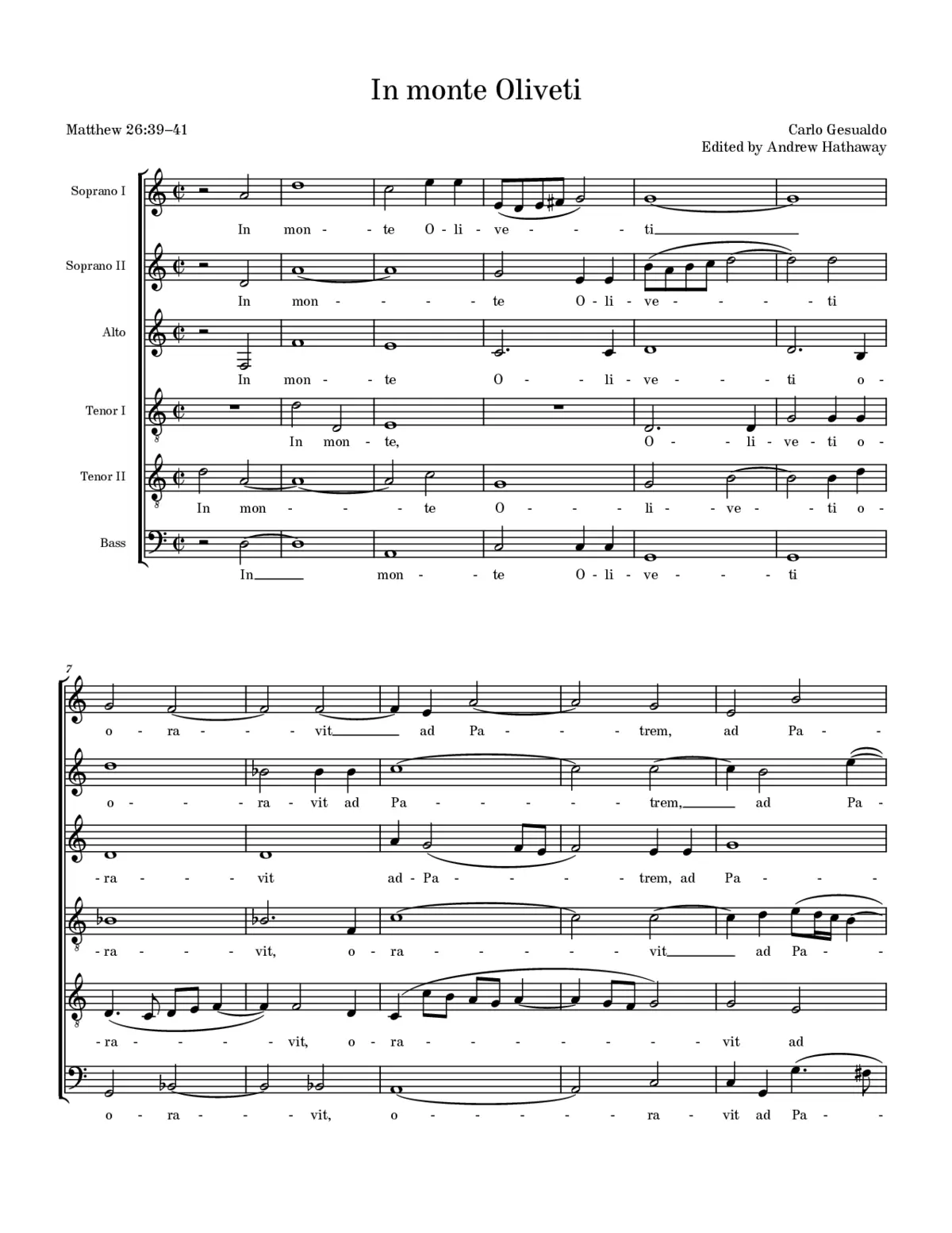 In monte Oliveti - Page 1