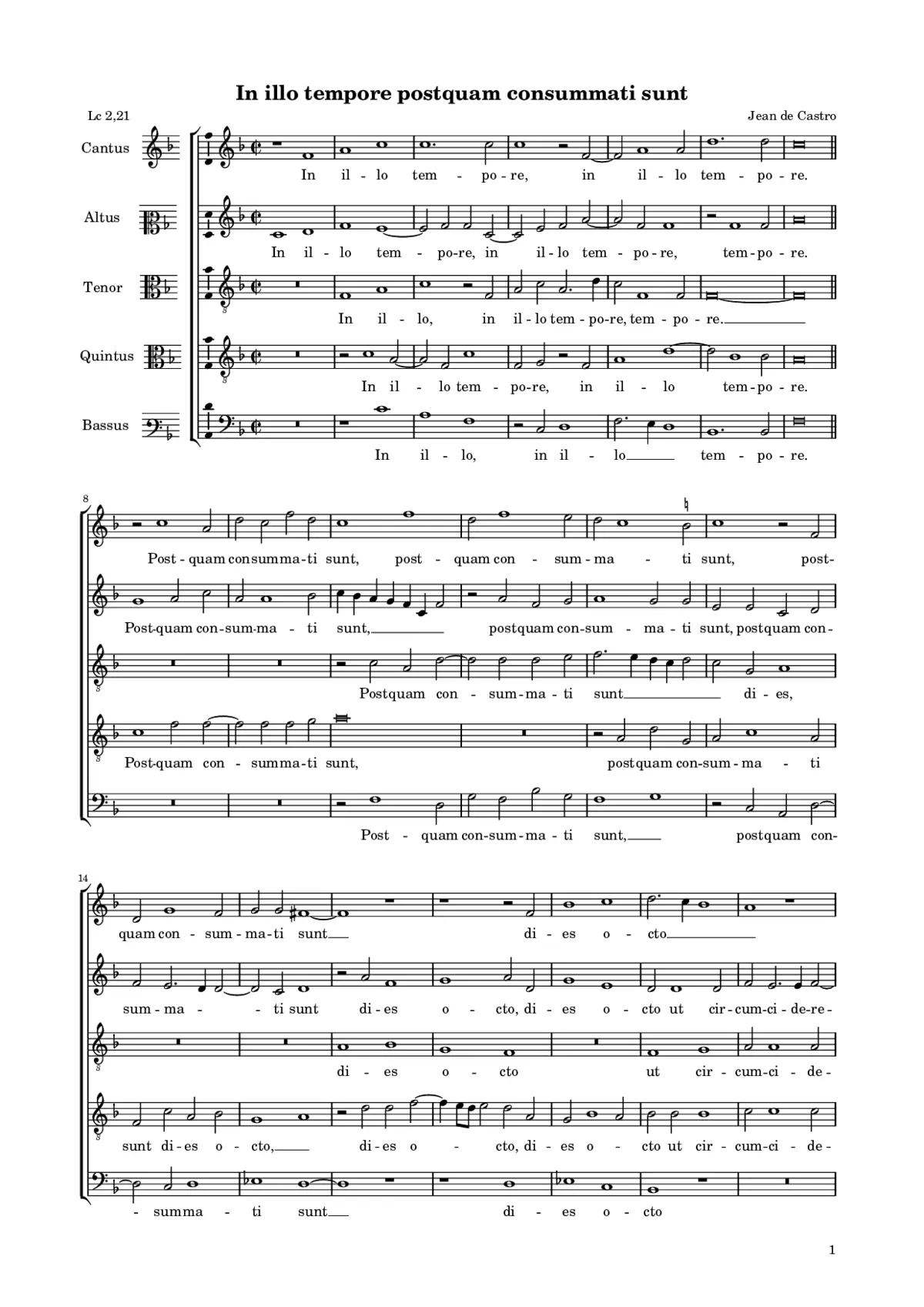 In illo tempore postquam consummati sunt - Page 1