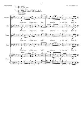 What voice of gladness