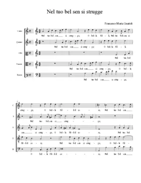 Nel tuo bel sen si strugge