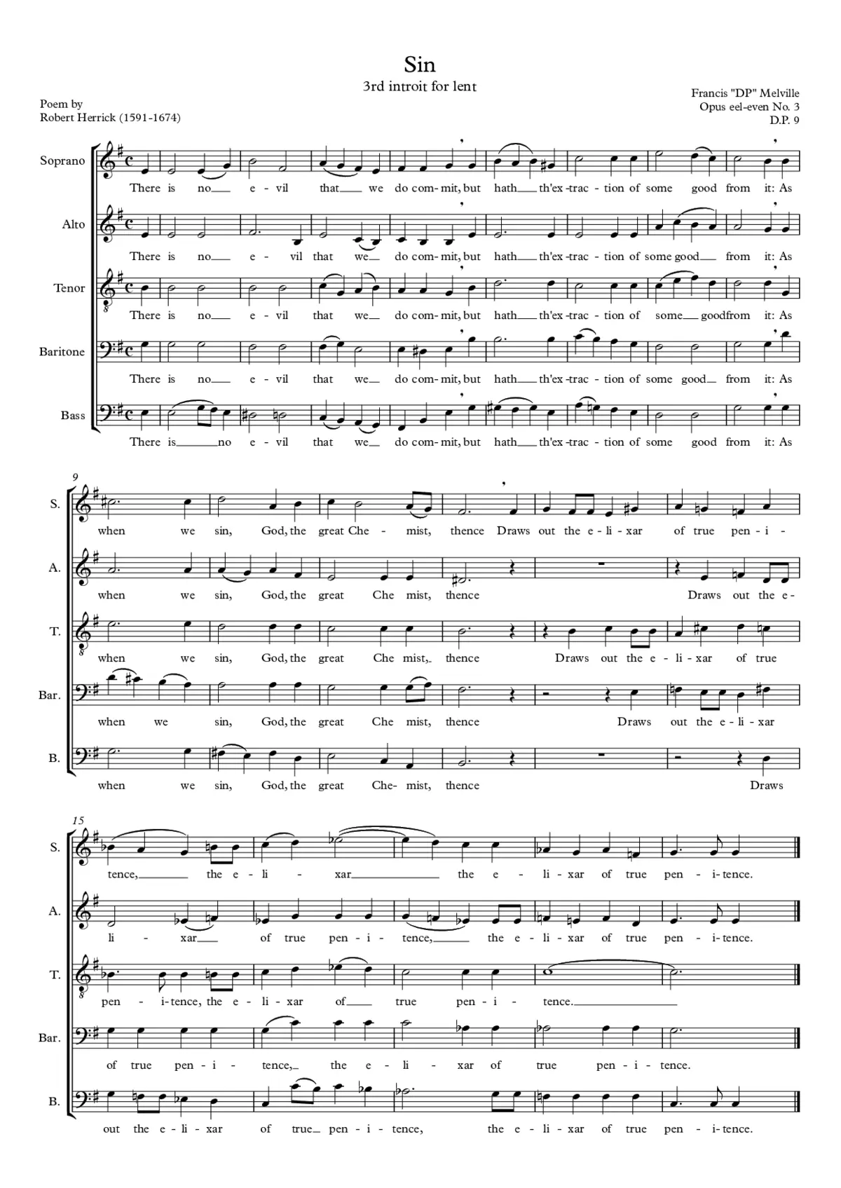 3rd Introit for Lent (Sin) - Page 1