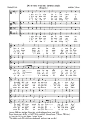 Die Sonne wird mit ihrem Schein b