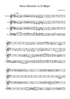 Nunc Dimittis in D Major