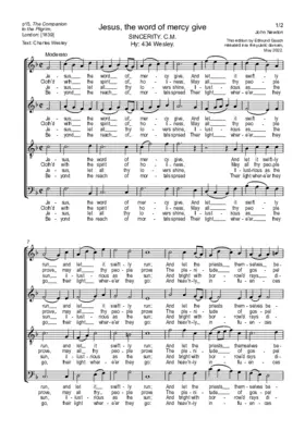 Jesus, the word of mercy give