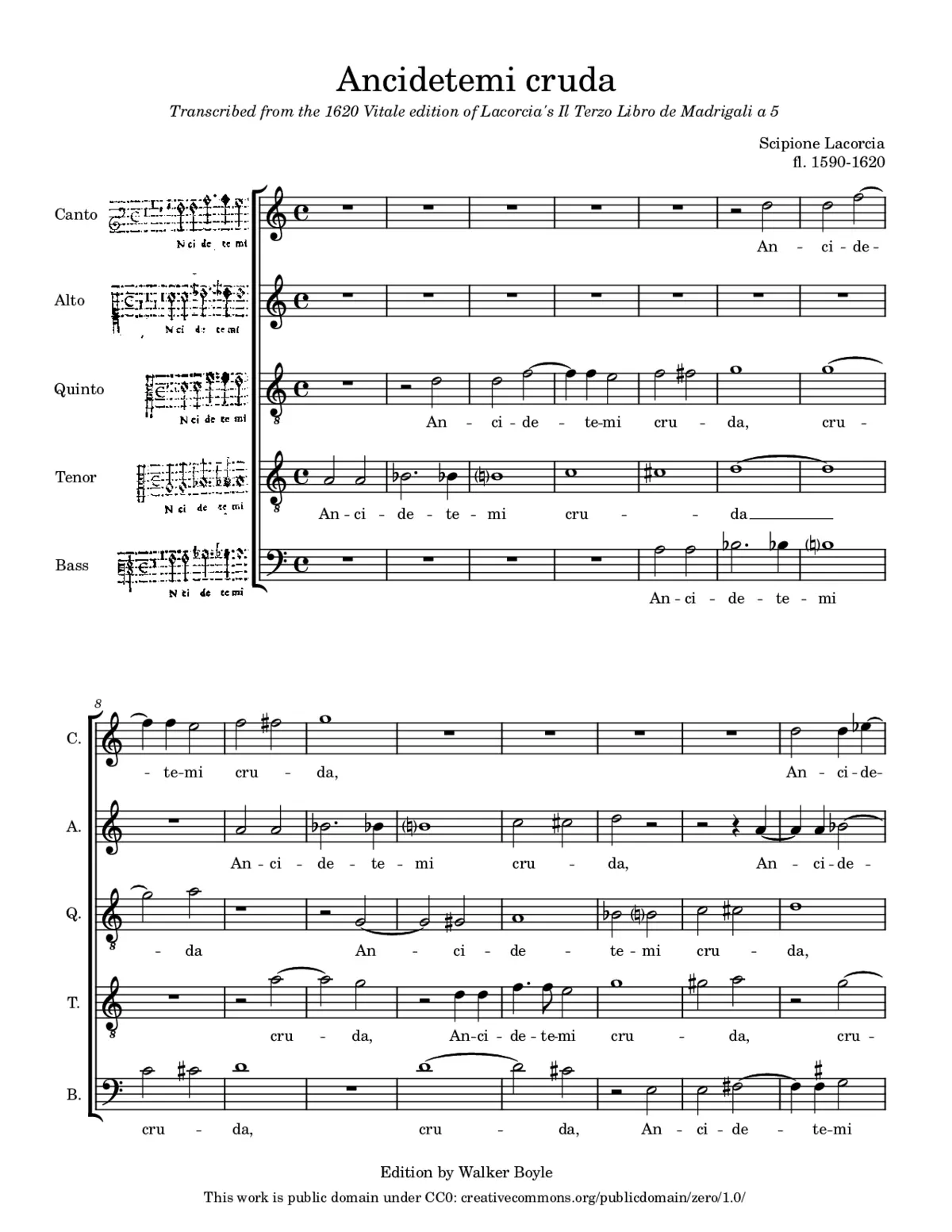 Ancidetemi cruda - Page 1